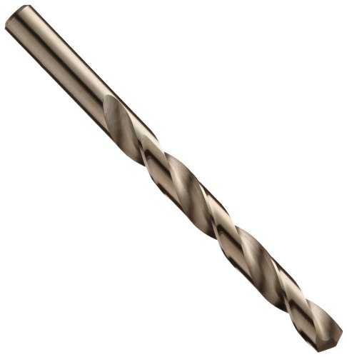 Chicago Latrobe 550 Series Cobalt Steel Jobber Length Drill Bit Set with Metal Case, Gold Oxide Finish, 135 Degree Split Point, Inch, 29-piece, 1/16" - 1/2" in 1/64" increments