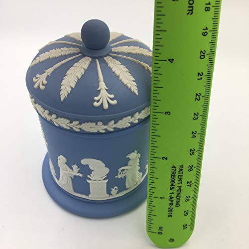 4 VINTAGE+WEDGWOOD+JASPERWARE+CONTAINER+TOBACCO