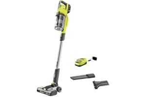 RYOBI Pacroban ONE+ 18V Cordless Stick Vacuum Cleaner Kit with 4.0 Ah Battery and Charger