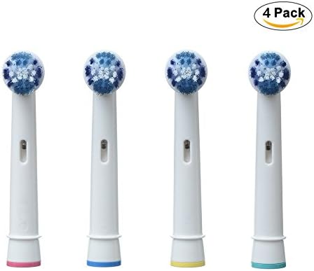 Standard Replacement Toothbrush Heads for Oral B Braun, 4 pack, Compatible with Pro-Health,Professional Care,Vitality Precision Clean,Vitality Dual Clean, Professional Care SmartSeries,Triumph