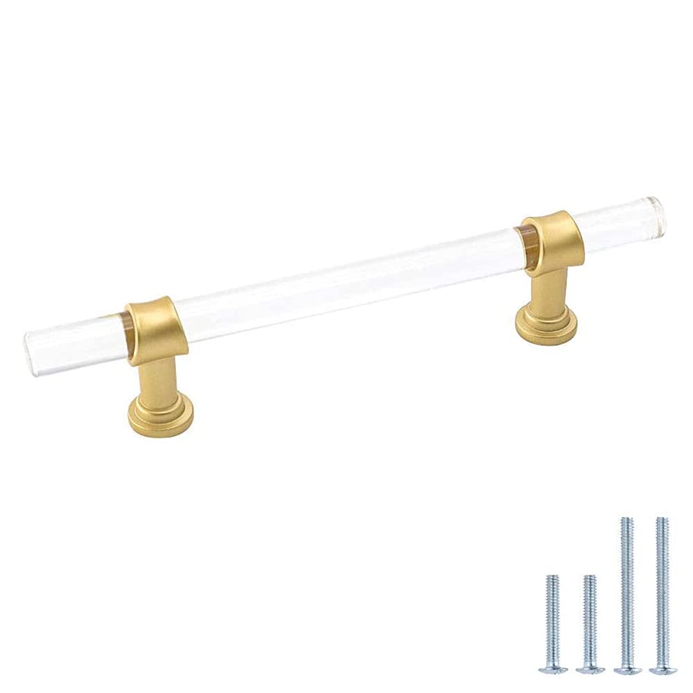 Peaha 1 Pack Acrylic t bar Pull Cabinet Drawer