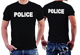 CheapRushUniform Police Officer T-Shirts Two Sides Printing (Large)