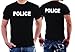 CheapRushUniform Police Officer T-Shirts Two Sides Printing (Large)