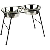 Caldex Double Feeder High Stand with Dishes - 370 mm/2500 ml