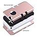 ULAK iPhone 5C Case, iPhone 5C Kids Case, Heavy Duty Shockproof Soft Silicone Rubber Hard Plastic Hybrid Protection Kidproof High Impact Case Cover for Apple iPhone 5C-Rose Gold/Black