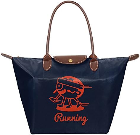 Sports Running Funny Womens Stylish Waterproof Tote Shoulder Bag Dumpling Handbag