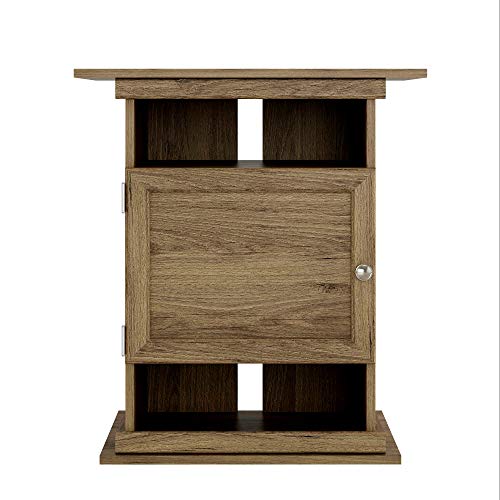 Skrootz Solid Wood Aquarium Stand 10/20 Gallon Rustic Oak Color Made of Laminated MDF and Particleboard