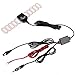 HitCar Car Analog TV Digital TV DVBT ATSC ISDB Radio FM Antenna Signal Amplifier Booster for Car Dash DVD Car Stereos (IEC with Radio Plug)