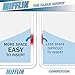 Mifflin-USA Horizontal ID Name Badge Holder (Clear, 3.5x2.25 Inches, 50 Pack), Waterproof and Resealable Plastic Card Holders