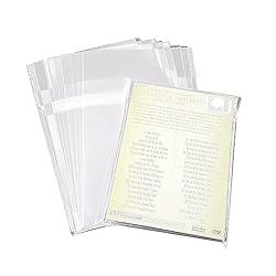50pcs Clear Dust-Proof Resealable Protective Outer