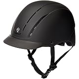 Troxel Spirit Full Coverage Horse Riding Helmet, Low-Profile Adjustable Design, Safety Horseback Riding Gear, Medium (7 - 7-3/8), Black Duratec