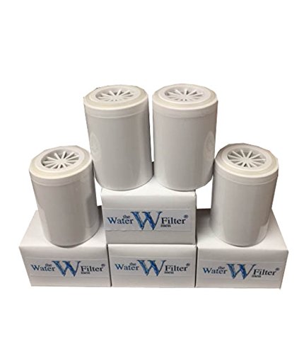 Inline Shower Filter kdf Water Filter Replacement cartridges x 4 (2 Years Supply)
