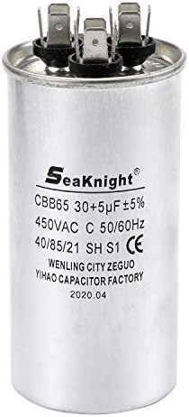BlueCatELE 30 + 5 MFD uF CBB65 Capacitor Air Conditioner Capacitor Round Dural Motor Run Capacitor Withstand 450V AC: Home & Kitchen