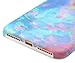 A-Focus Compatible with iPhone 7 Plus Case, iPhone 8 Plus Case Colorful, Frosted Slim Pink Blue Green Marble Series Anti-Finger Flexible TPU Case for iPhone 7 Plus 8 Plus 5.5 inch Matte Colorful