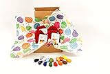 Crayon Rocks Sixteen Colors in a Red Velvet Bag (Pack of 4 in a Box)