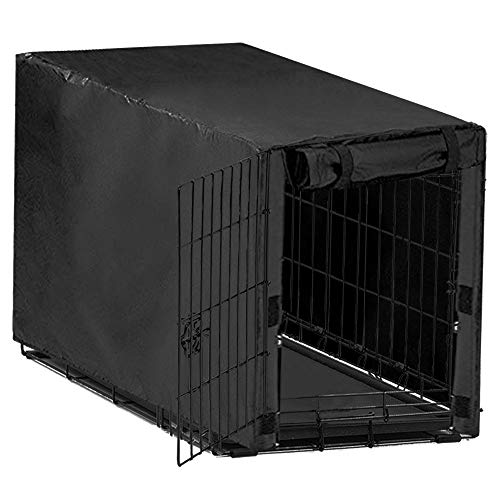 Avanigo Black Dog Crate Cover for 24 36 42 48 Inches Metal Crates Wire