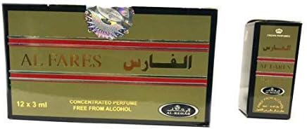 Business Square Pack of 12 Musk Perfume Al Rehab Al Fares 3ml 100% Oil + 1 Bakhoor AL-ZAHRA FREE