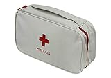 PAXLee Red First Aid Bag Empty, First Aid Kit Empty First Aid Pouch Small Mini Waterproof for First Aid Kits Pack Emergency Hiking Backpacking Camping Travel Car Cycling