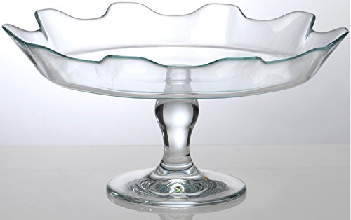 image for Circleware 54069 Gala Glass Cake Footed Stand Plate Serving Dish Platt