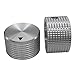 Taiss/ 2pcs Silver color Aluminum Rotary Electronic Control Potentiometer Knob For 6 mm Diameter Shaft, Volume Control Knobs, Audio knobs, Electric Guitar Knobs，Switch Knob, 25mm dia. x 15mm height