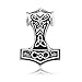 WithLoveSilver Solid Sterling Silver 925 Trinity Celtic Viking Amulet 