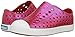 native Kids' Jefferson Iridescent Child Shoe, Torch Red/Shell White/Galaxy Iridescent,  8 Medium US Toddler