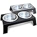 PetFusion Elevated Pet Feeder in Premium Anodized Aluminum (Short 4
