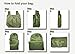 Easy Fold Bag - Reusable Grocery Bags - 3 Pack, Moss Green