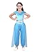 iiniim Girls Princess Arabian Jasmine Aladdin Dress Up Costumes Halloween Cospaly Party Outfits Sky Blue 5-6