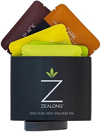 Organic Tea Bag Sampler with 6 Tea Sachets: (Green, Black, Pure Oolong,) by Zealong, Creators of The World's Purest Tea (6 Sachets)