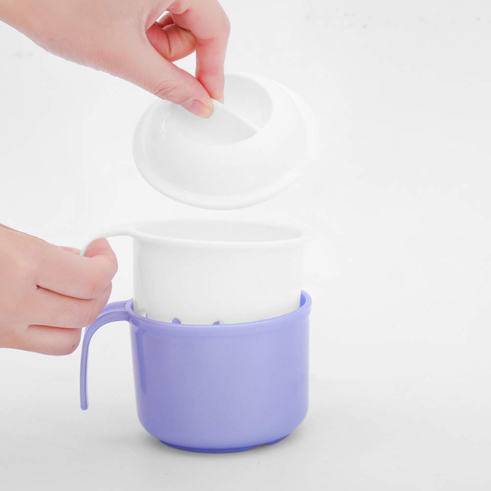 EXCEART Denture Case Box Denture Cup with Strainer Denture Bath Box False Teeth Storage Box Container Holder for Travel Retainer Cleaning : Beauty