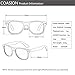 COASION Classic Polarized Sunglasses for Men Women Retro UV400 Sun Glasses (White Frame/Blue Mirror Lens)