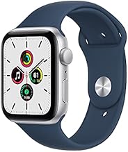 Apple Watch SE (GPS, 44mm) - Silver Aluminium Case with Abyss Blue Sport Band