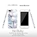 AknaCase Case Compatible with iPhone 8 Plus & 7 Plus, Flexible Silicon Cover with Shining Sliver Marble (416-U.S)