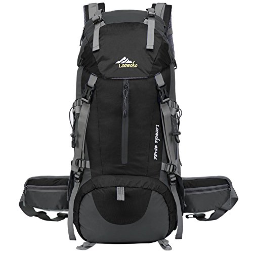 Hiking Backpack 50L Waterproof Camping Backpack with Rain Cover for Travel