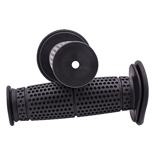 KaTur Sport Bike MX Motorcycle Motocross Black Rubber Gel Handle Bar Handlebar Grips 7/8" for ATV Motorcycle Harley Davidson Suzuki Honda Kawasaki Yamaha (Black) - Thumbnail 6