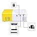 COOQI Mini Portable Pocket Projector Home Theater Support 1080p White/Yellow