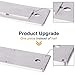 SMARTSTANDARD 10 Inch Sliding Barn Door Handle, Pull and Flush Hardware Set, Stainless Steel, Large Rustic Two-Side Design, Round