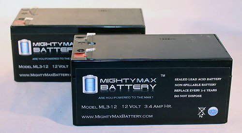 12V 3.4Ah Replacement Battery for CyberPower SL 325SL - 2 Pack