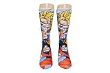 Dragon Ball Z-Unisex-Photoreal Crew Sock-One Size Fits Most-Super Saiyan