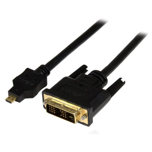 StarTech.com 2m Micro HDMI to DVI-D Cable - M/M - 2 meter Micro HDMI to DVI Cable - 19 pin HDMI (D) Male to DVI-D Male - 1920x1200 Video (HDDDVIMM2M)