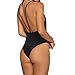 Alotpower Women Swimsuits One Piece Deep V Sexy Backless Strap Bathing Suit