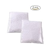 Teenitor Pack of 2 Mini Styrofoam Foam Balls 0.1-0.18 Inch Household School Arts Crafts Supplies Fits For Stick to Slime - White (20000 Foam Balls)