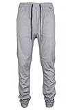 Kayden K Men's Slim Fit Harem Jogger Pants (36, Lt. Grey)