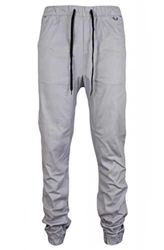Kayden K Men's Slim Fit Harem Jogger Pants (36, Lt. Grey)