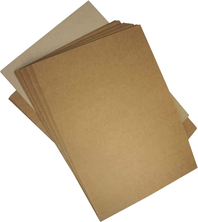 Netuno Pack of 20 Kraft Cardboard Sand Brown A4 210 x 297 mm 250 g Eco Vintage Natural Cardboard for Table Cards DIY Scrapbooking Cards Menu Cards DIY Arts and Crafts
