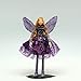 Tassie Design Handmade Purple GEM Fairy Doll - with Wings and Jewels