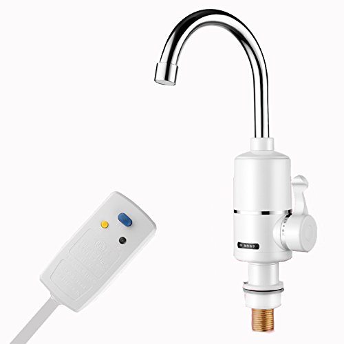 GGGarden 2000W Leakage Protection Plug Bathroom Kitchen Instant Hot Water Tap Electric Water Faucet Tankless Electric Water Heater - Thumbnail 2