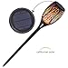 Californian Solar Decorative Solar Lights | Dusk to Dawn Solar Tiki Torch with Flickering Flame | Upgraded 44 inch Height | Waterproof and Dustproof Solar Lights | 1 Pack
