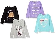 Spotted Zebra Girl's Disney Star Wars Marvel Frozen Princess Long-Sleeve T-Sh